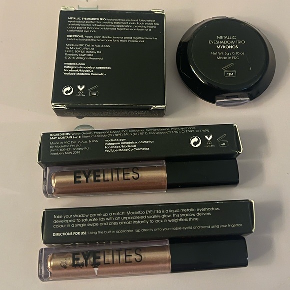 Model Co Metallic Eye Shadow Trio & Liquid Shadow bundle➿ - Picture 2 of 3